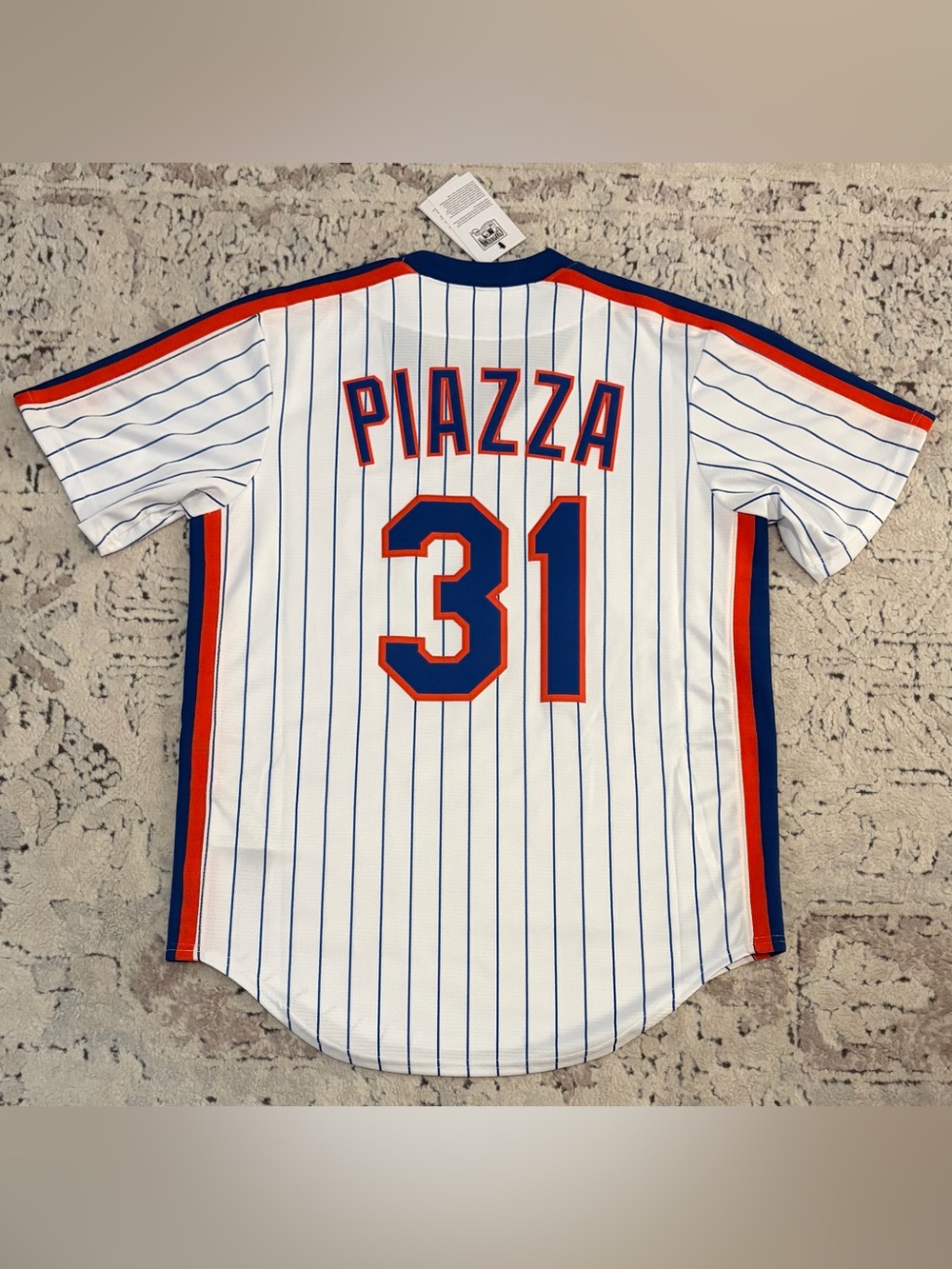 Nike Authentic Cooperstown New York Mets Mike Piazza #31 MLB Jersey Men’s Size M